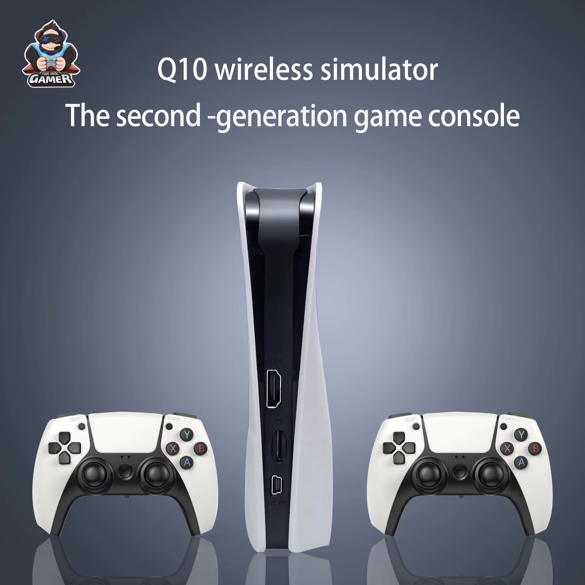NEW Q10 3D Game Stick 128G Video Game Console Retro 4K Home Console 2.4G Double Wireless Game Controller Supporting for PSP Gift