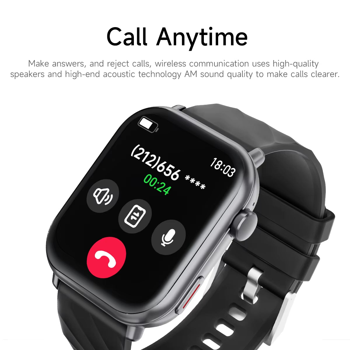 2025 Sport Smartwatch for Android/Ios 1.83''Screen Voice Assistant Wireless Call Answer 1000Mah Step Count Men Women Health Gift