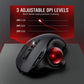 Wireless Trackball Mouse 2.4G,Dual Bluetooth 4.0 Ergonomic Mouse Rechargeable Mouse for Mac Windows Computer Laptop PC