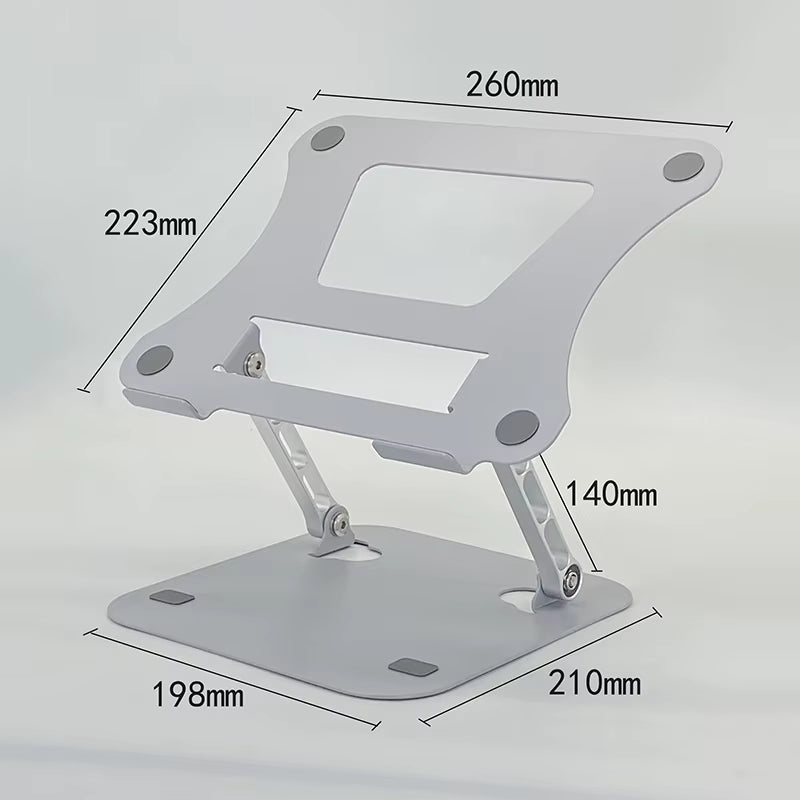 Laptop Stand Adjustable Carbon Steel Notebook Tablet Stand up to 17 Inch Macbook Laptop Portable Foldable Cooling Holder