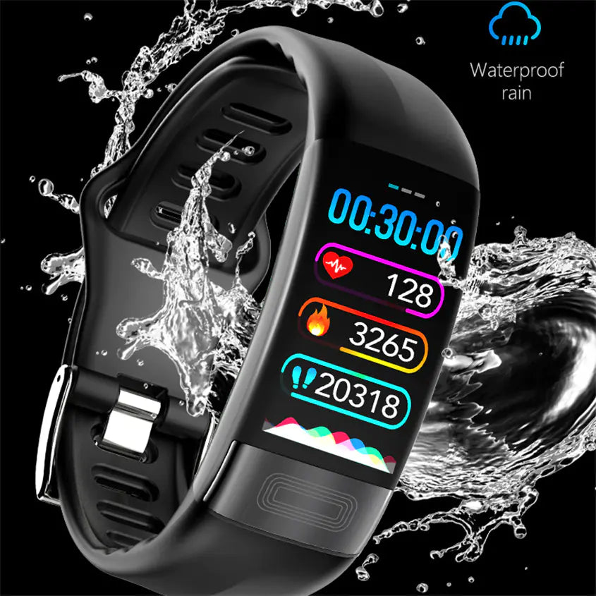 Waterproof Multifunctional Health Monitor: BP, Glucose, ECG, Temp