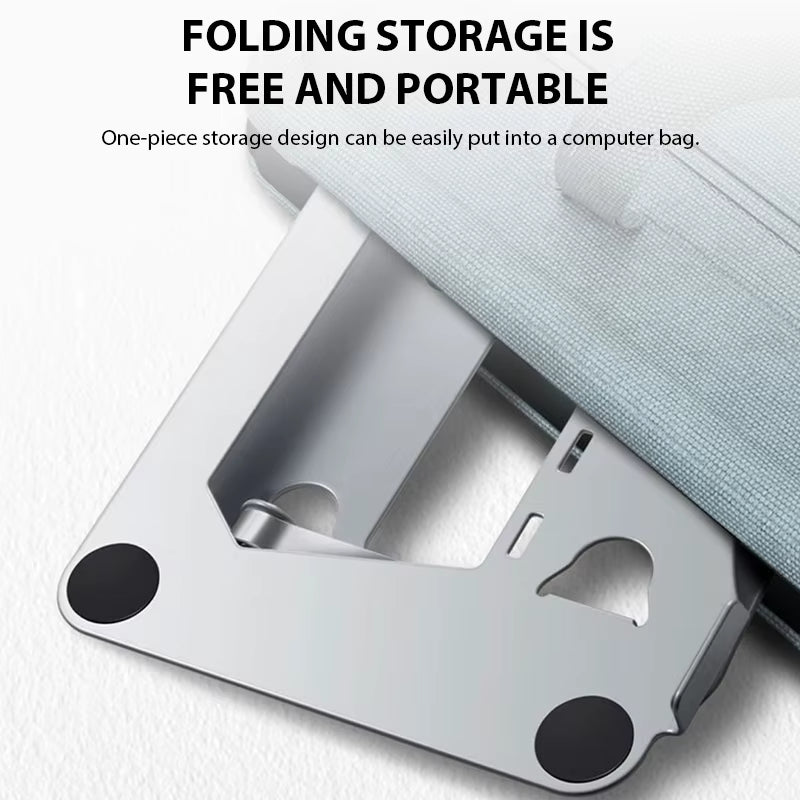 Laptop Stand Adjustable Carbon Steel Notebook Tablet Stand up to 17 Inch Macbook Laptop Portable Foldable Cooling Holder