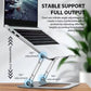 Laptop Stand Adjustable Carbon Steel Notebook Tablet Stand up to 17 Inch Macbook Laptop Portable Foldable Cooling Holder