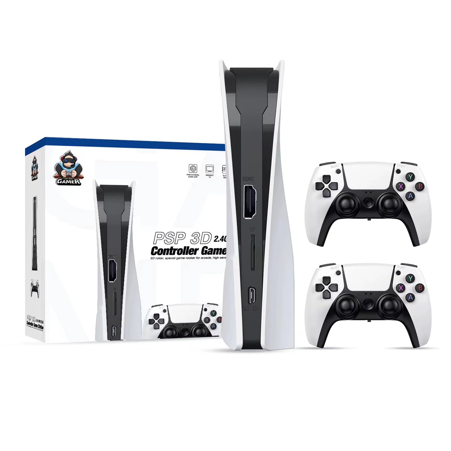 NEW Q10 3D Game Stick 128G Video Game Console Retro 4K Home Console 2.4G Double Wireless Game Controller Supporting for PSP Gift