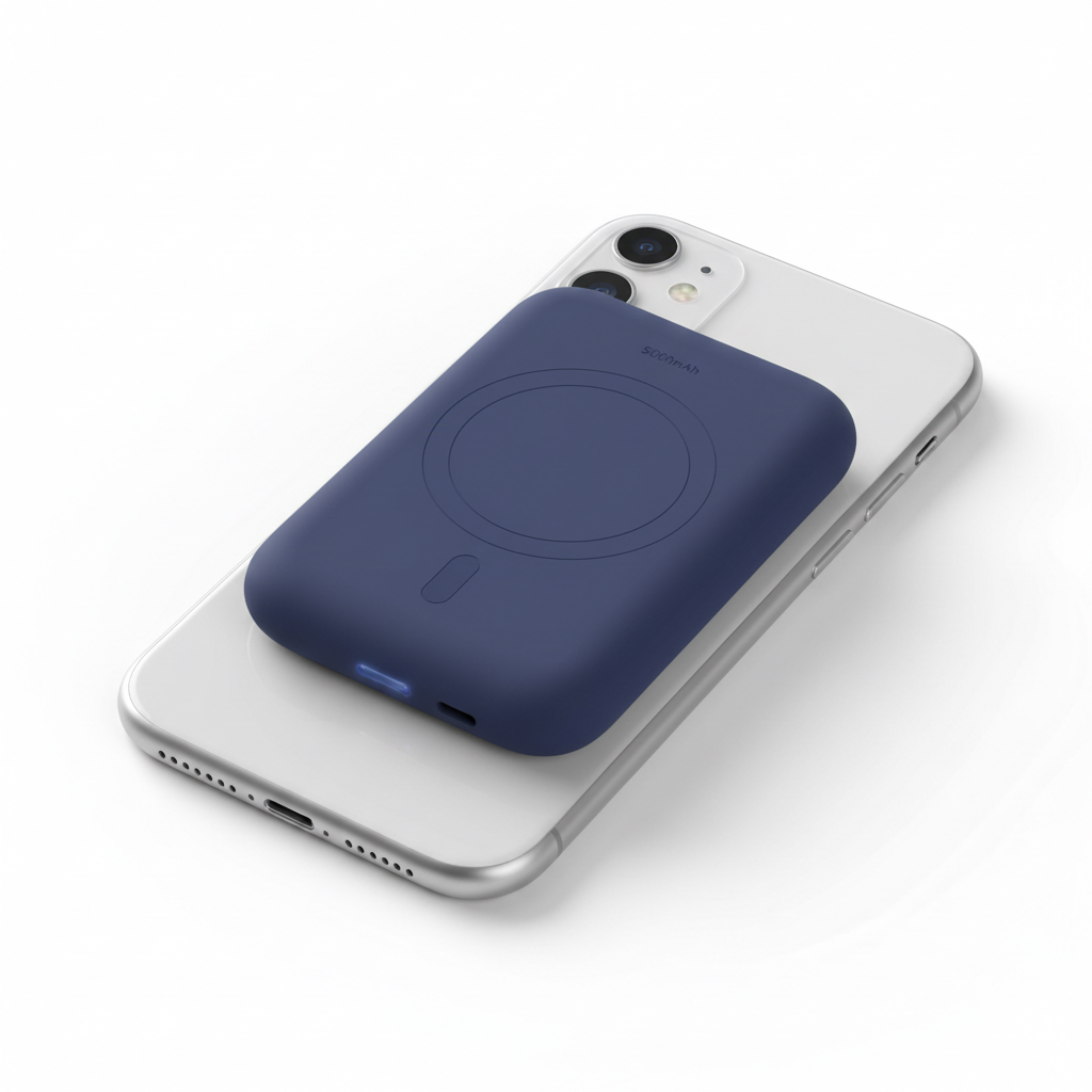 MagSafe power bank on iPhone